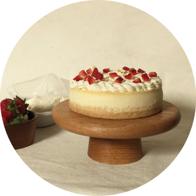 Local Toronto Gift, oak cake stand made in Oakville