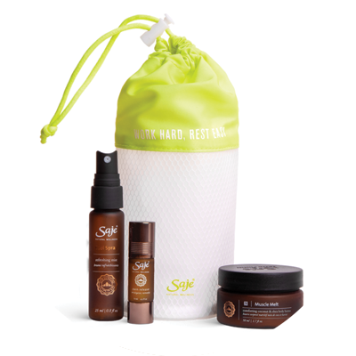 Local Toronto Gift, muscle relaxing kit from Vancouver-based Saje Wellness